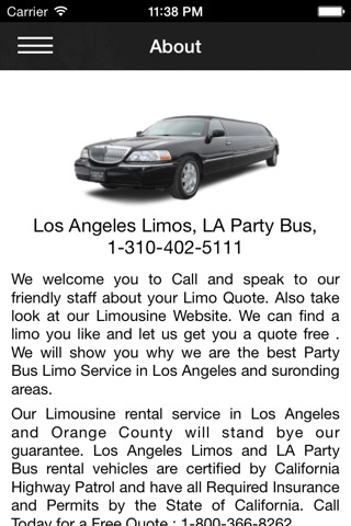 Los Angeles Limos screenshot 4