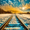 Snowy Railway Wallpapers HD: Quotes Backgrounds with Art Pictures