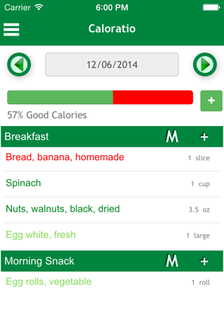 CaloRatio - Measure the Quality of Your Diet screenshot 2