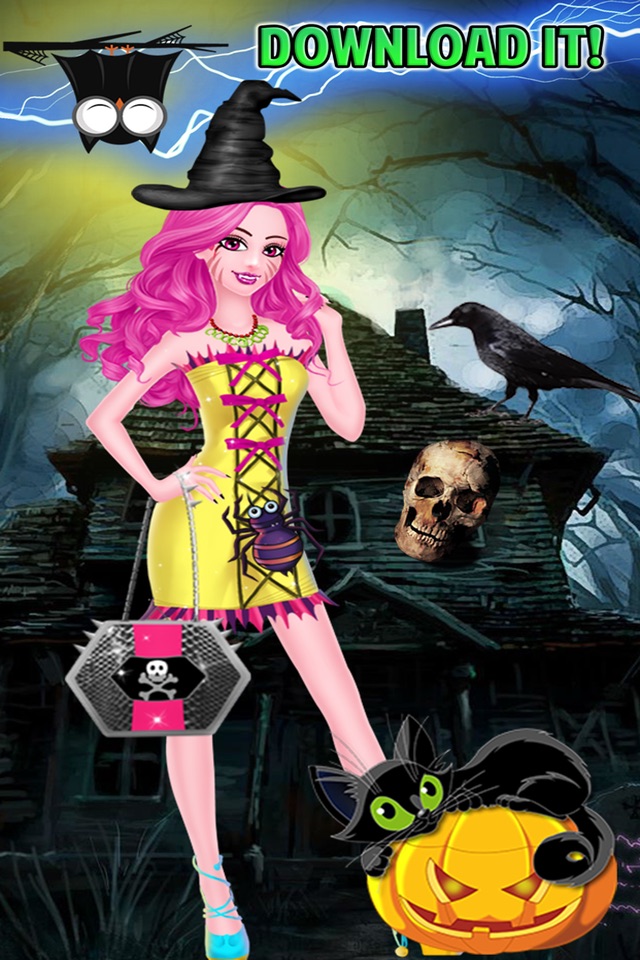 Monster Girl Dress up Party Makeover Salon Makeup screenshot 3