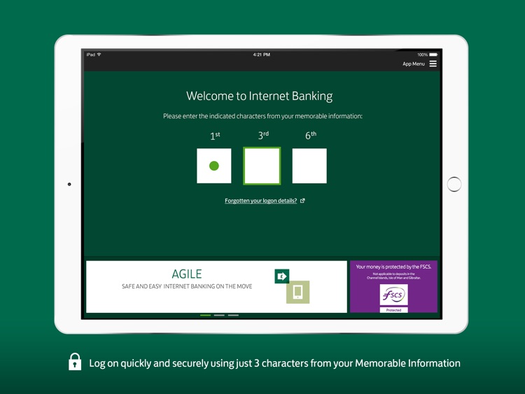 Lloyds Bank Express Logon for iPad