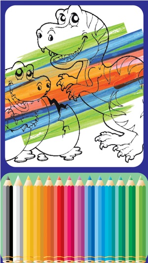 Dinosaurs Village coloring page for boys Ninth Edition(圖1)-速報App