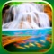 3D Waterfall Wallpaper – Cool Fractal Nature Background.s & Retina Lock Screen.s
