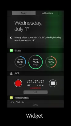 Captura 1 iState - Glance at Battery,Memory,Storage Information iphone