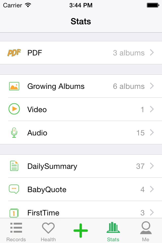 Baby Diary - Convert to PDF screenshot 4