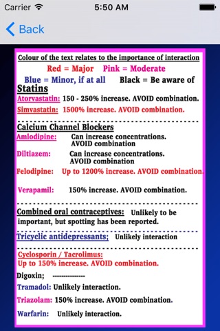 Common Drug Interactions in Pharmacy screenshot 3