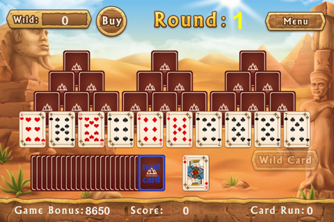 Pyramid Solitaire Egypt. Best Egypt Solitaire Game. screenshot 2