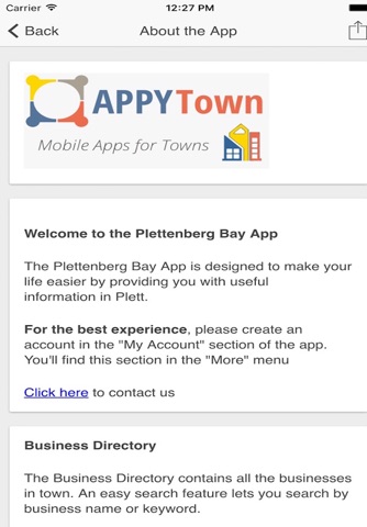 Plettenberg Bay Mobile App screenshot 3