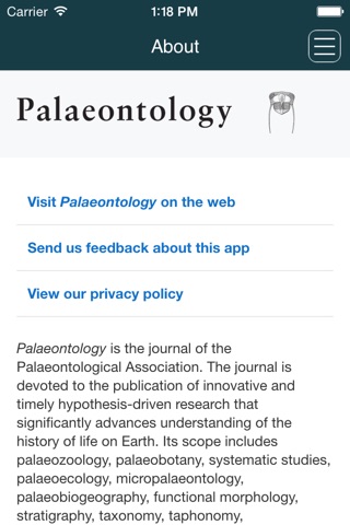 Palaeontological Association screenshot 3