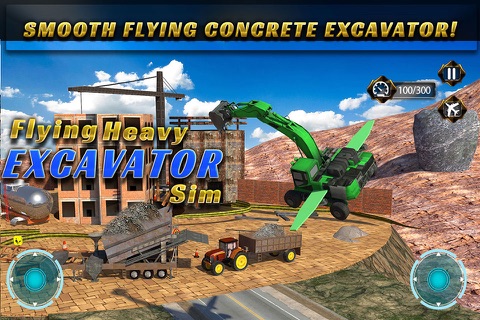 Flying Heavy Excavator & Concrete Sand Transporter Tractor Truck screenshot 2