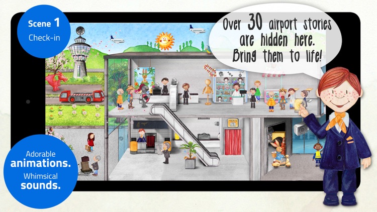 Tiny Airport - Interactive Activity App for Kids