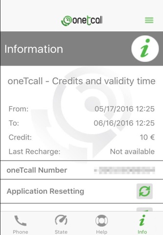 oneTcall screenshot 2