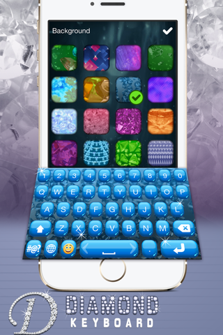 Diamond Keyboard – Custom.ize Key.boards with Bling Skin.s, Background.s & Font.s screenshot 4