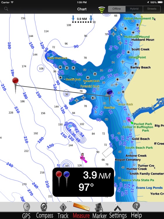 Oregon GPS Nautical Charts Pro screenshot-3