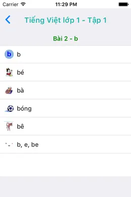 Game screenshot Tieng Viet Lop 1 - Tap 1 hack