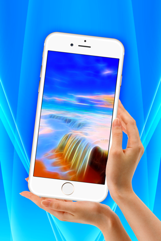 3D Waterfall Wallpaper – Cool Fractal Nature Background.s & Retina Lock Screen.s screenshot 2