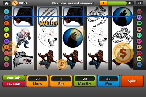 Wolfman - FREE Casino Slot Machine Adventure screenshot 2