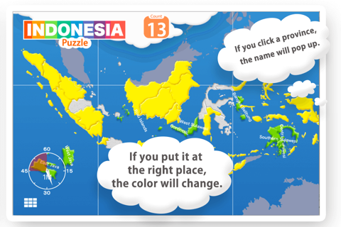 Puzzle Peta Indonesia for iPhone screenshot 3