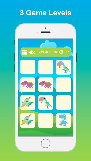 恐龙匹配游戏为幼儿园和幼稚园：免费(圖2)-速報App