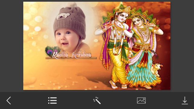 Radhe Krishna Photo Frames - Instant Frame Maker & Photo Edi(圖2)-速報App