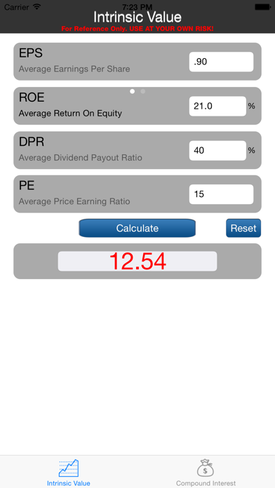 How to cancel & delete Stock Intrinsic Value from iphone & ipad 1