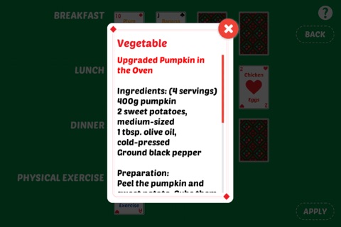 Solitaire Diet Card Game screenshot 2