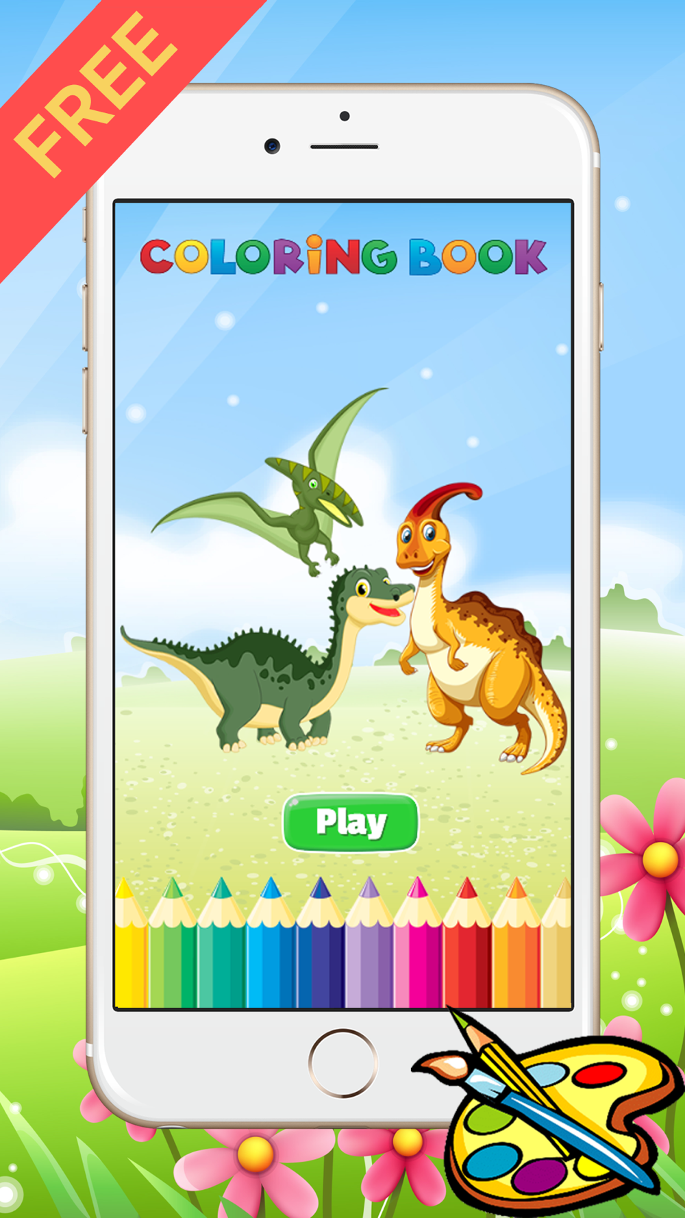 恐竜ドラゴンのぬりえ 子供のための無料のゲームを描く ディノ