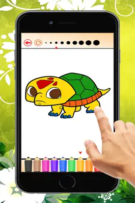 Game screenshot The Turtle Coloring Book for children: Learn to color and draw sea turtle and more mod apk