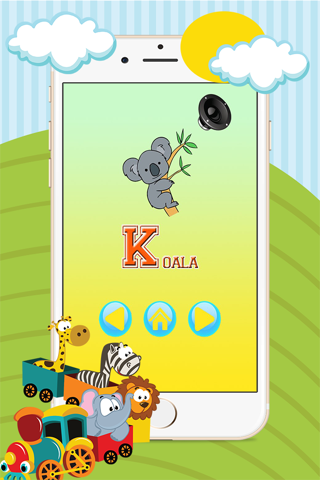 Kindergarten ABC Animals Alphabet Game For Kids screenshot 2