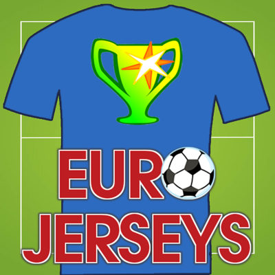 sepakbola euro 2016 jersey kuis - Dugaan pria pemain shirt dan lencana untuk tim olahraga sepak bola
