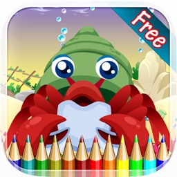 Sea Animal Coloring Book - Drawing and Painting Colorful for kids games free