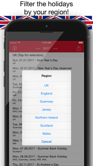 Holiday Calendar United Kingdom 2016 Pro - National and loca(圖4)-速報App