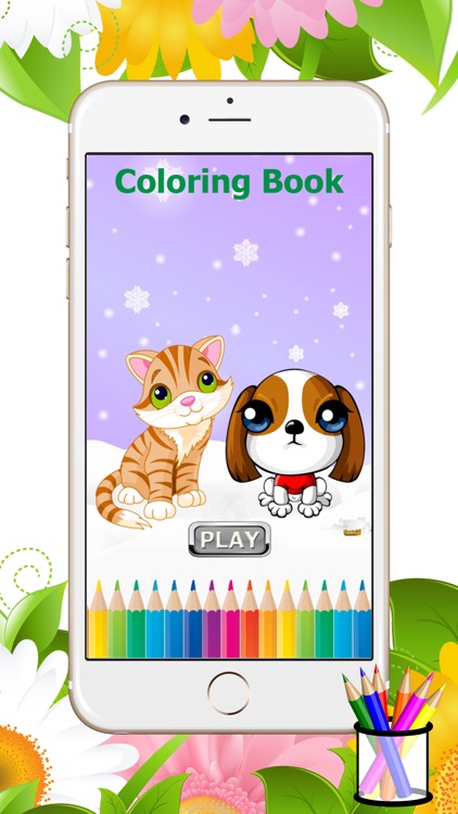 Cat&Dog Coloring Book-Learn Drawing and Painting For Kids