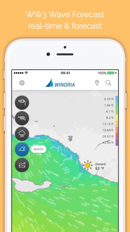 Windria - US West (NOAA high-res Wind/waves/currents forecast)