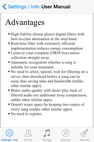 TinniTranquil Tinnitus Treatment Music Player screenshot 3