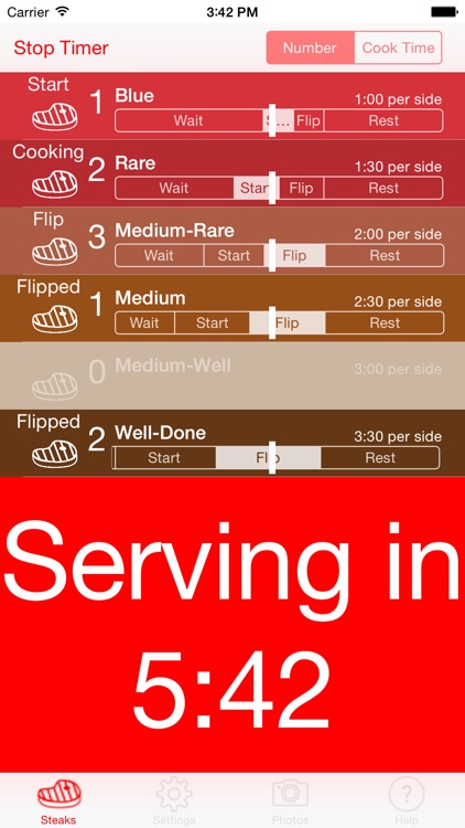 Steak Timer - Relax and cook perfect steaks! screenshot-3