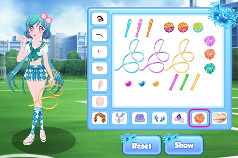 Cheerleader dress up game screenshot 4