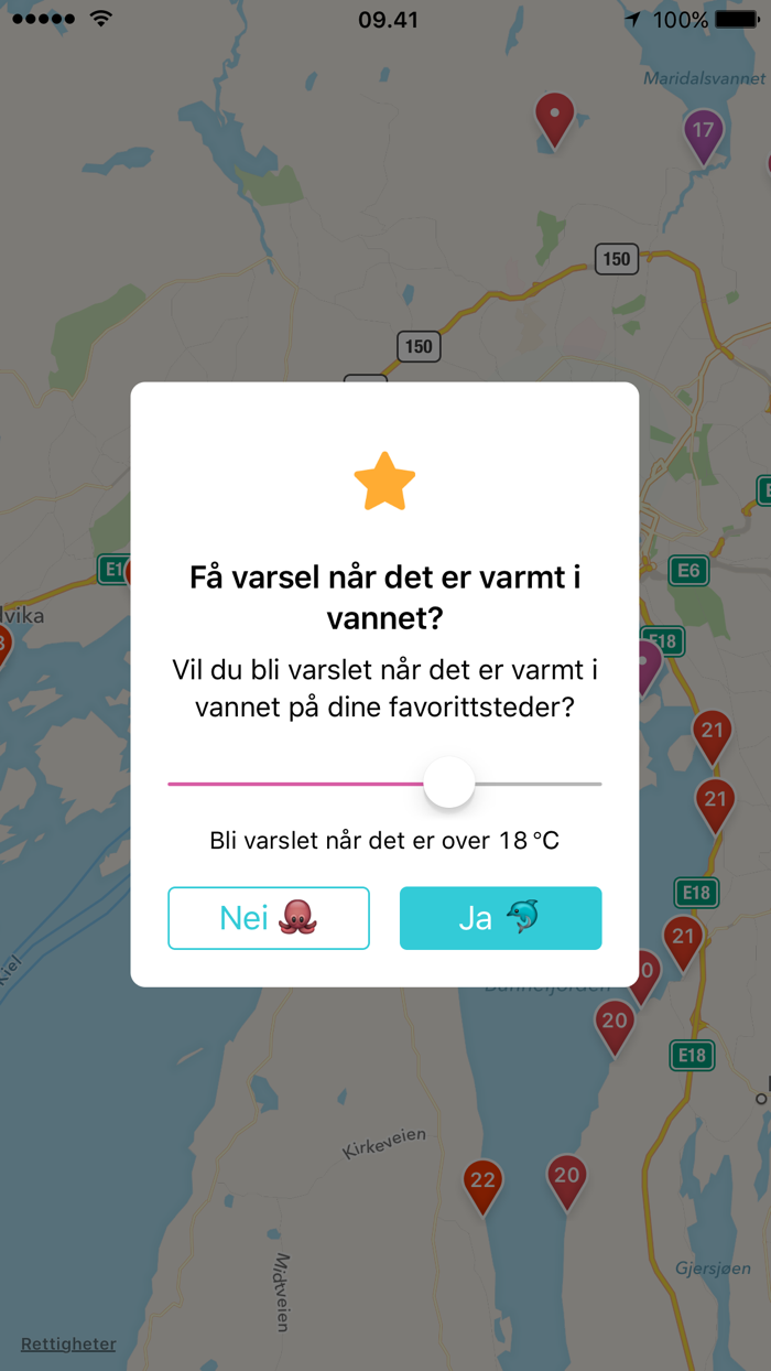 Dukkert — Badetemperaturer i hele Norge
