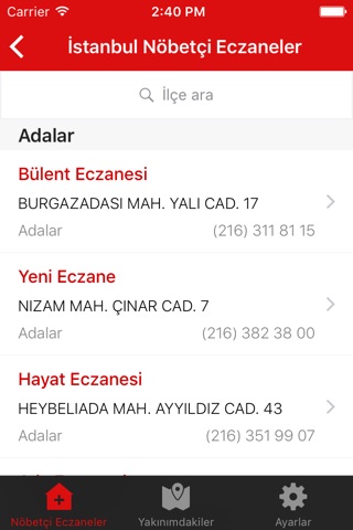 Yakınımdaki Nöbetçi Eczaneler screenshot 2