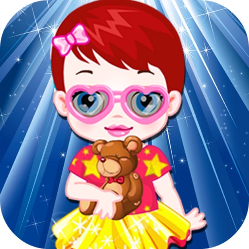 Cute Baby Girl Go Shopping - Fantasy Summer/Tiny Bees Icon