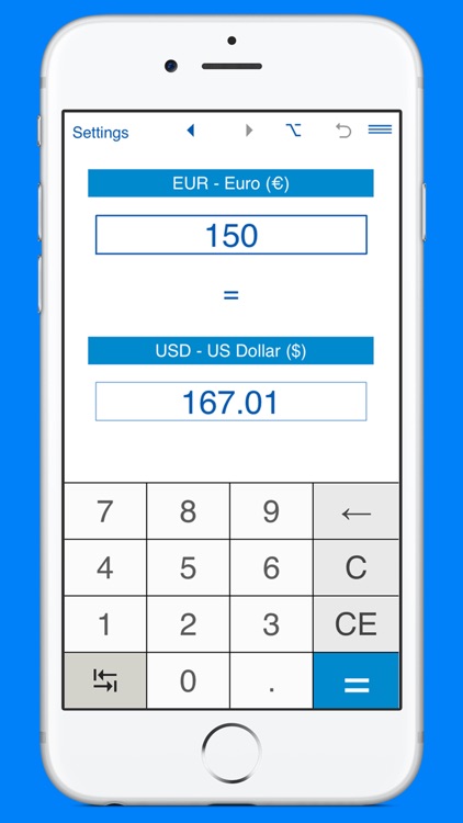 US Dollars to Euros and EUR to USD converter