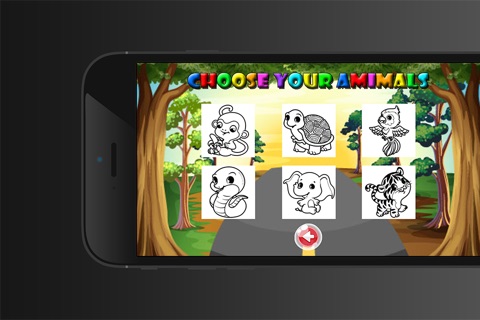 Kids Coloring Book Zoo - Educational Learning Games For Kids And Toddler screenshot 3