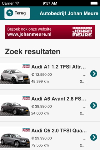 Johan Meure Auto Occasions screenshot 4