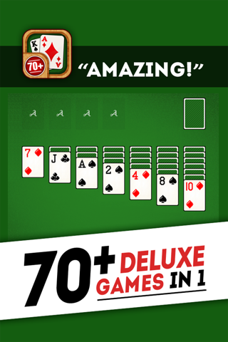 Solitaire 70+ Card Games in 1 Premium Version : Tripeaks, Klondike, Hearts, Pyramid, Plus More! screenshot 4