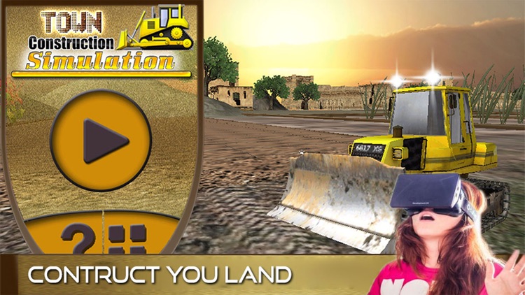 VR Town Construction Bulldozer Pro - 3d builder game screenshot-4