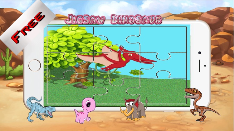 Dinosaur Jigsaw Puzzle Farm - Fun Animated Kids Jigsaw Puzzle with HD Cartoon Dinosaurs