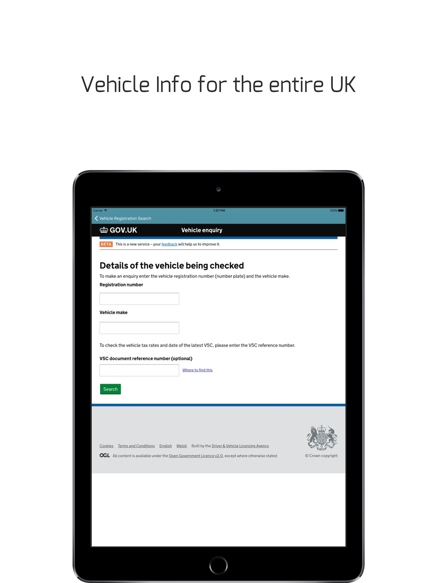 Vehicle Registration Search detailed car info at App Store downloads