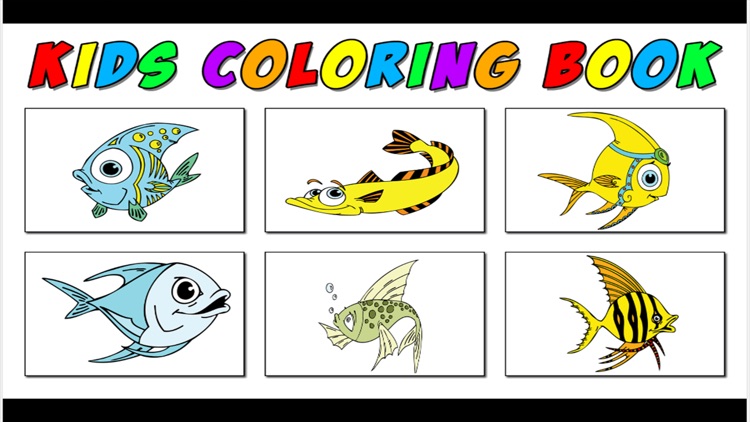 fish the fishes book - fishes games Learning coloring Book for Kids