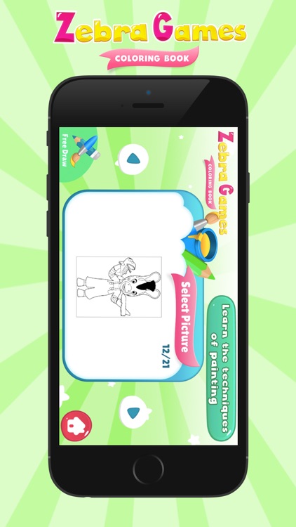 Zebra Games Coloring Books screenshot-4