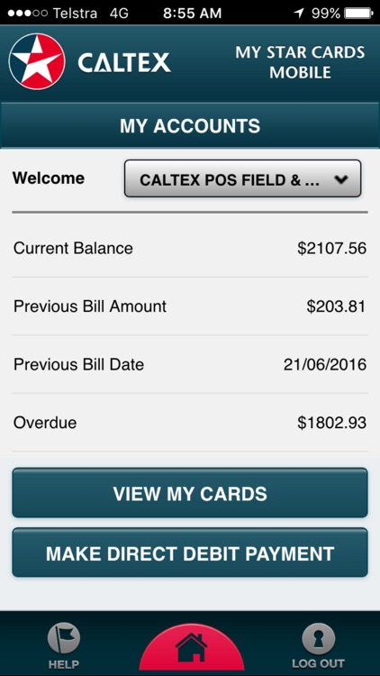Caltex My Star Cards Mobile